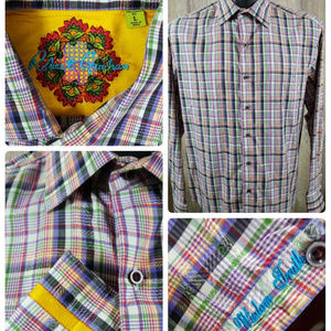 Robert Graham Men's Large Tailored Fit Shirt Plaid